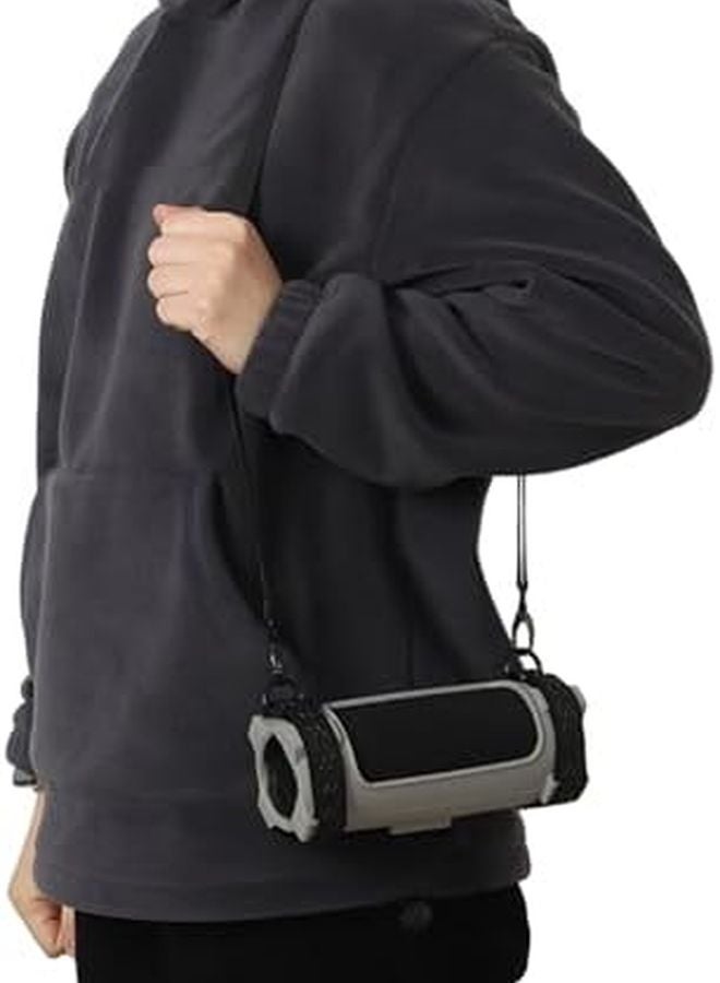 غطاء سيليكون أسود واقي لمكبر الصوت المحمول مقاوم للصدمات والخدوش خفيف الوزن - Image 4