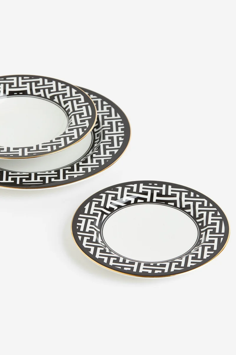 H&M Deep Porcelain Plate