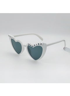 Heart-Shaped Bridal Sunglasses Pearl Fashion Party Shades JUSTMARRIED foundation A1