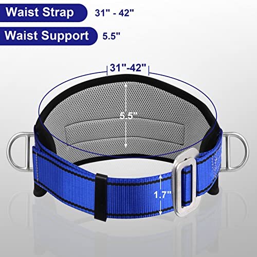 TT TRSMIMA Trsmima Safety Climbing Harness Belt - Positioning Climbing Belt with Waist Pad and 2 D Rings, Personal Portable Safety Belt Kit Protective Equipment - Image 5