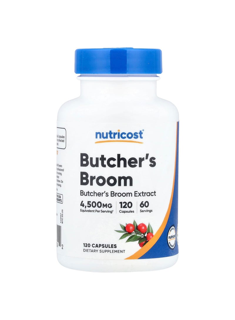 Nutricost Butcher's Broom, 120 Capsules (150 mg per Capsule)