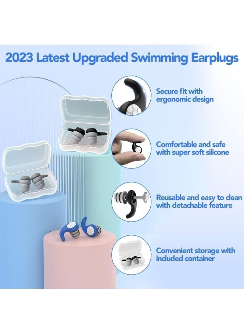 Generic Waterproof Reusable Swimming Ear Plugs for Adults and Children, Ear Protection for Surfing, Shower, Diving, Swimming Accessories (3 pairs of S size)  - Image 4