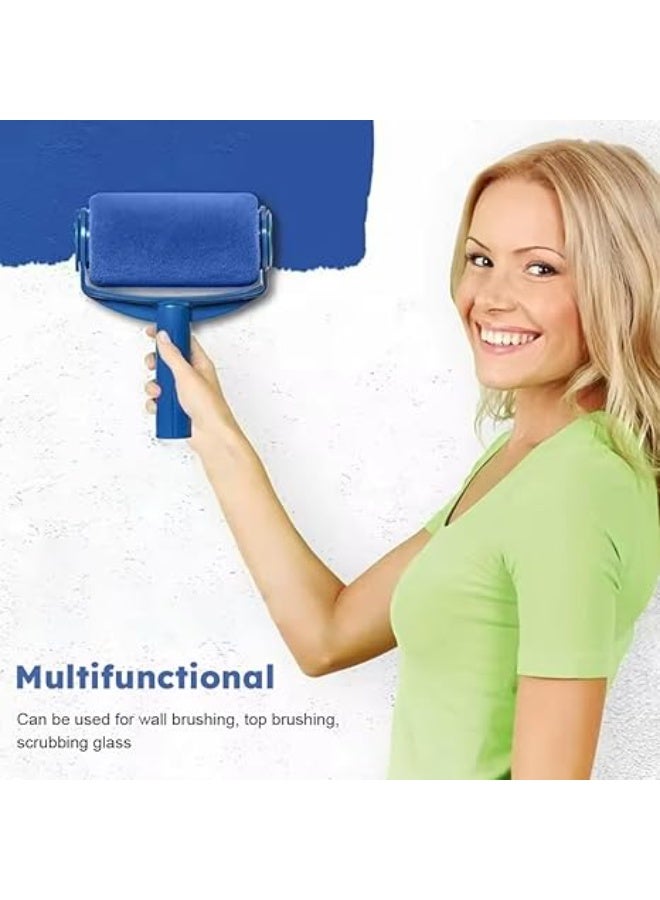 Easy Paint Refillable Roller Brush – Quick Wall & Ceiling Repair Tool, No Mess (Blue Grey) - Image 5