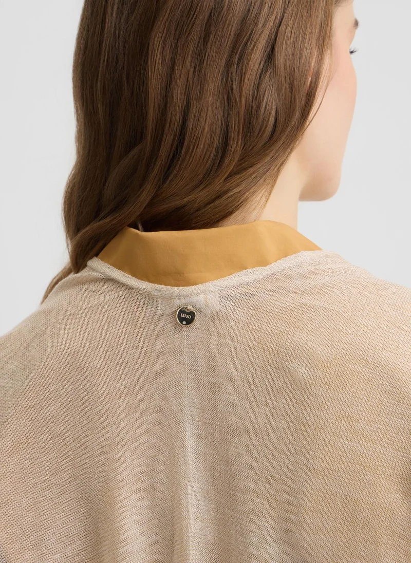 Liu Jo Lurex® knit poncho