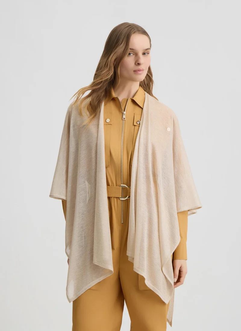 Liu Jo Lurex® knit poncho