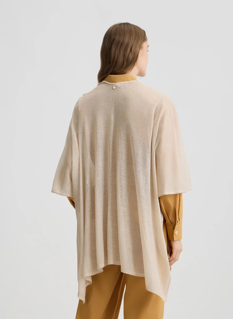Liu Jo Lurex® knit poncho