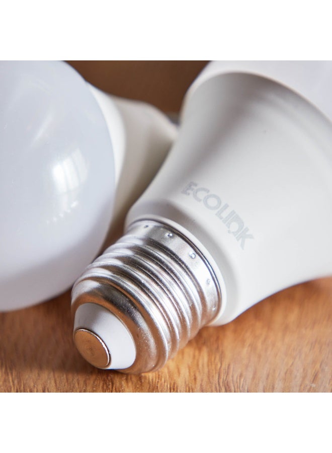 Home Box مجموعة لمبات LED ضوء النهار 8 واط E27 من قطعتين 12.4 × 10.5 × 6 سم - Image 3