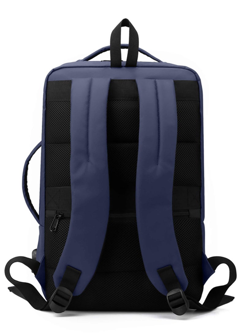 هايك Hike Unisex Durable Laptop Backpack Water Resistant Casual Daypack with Built in USB Port for Travel/Business/College/School, HK2109-Blue - Image 4