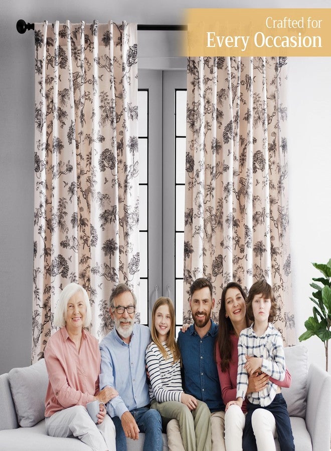 ميزون دي هيرمين ستائر ميزون دي هيرمين لغرفة المعيشة، قطن 100%، طول 84 بوصة، لوحة واحدة، ستائر تويل لتصفية الضوء لنوافذ غرفة النوم مع جيوب للقضيب والحلقة (لون بونوبو الرمادي، 50 بوصة عرض × 84 بوصة طول) - Image 5