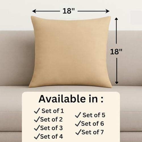 FABANE Decorative Jute Pillow Covers Set – 6 Pieces, 18x18 Inch Square Cushion Covers with Designer Prints for Sofa, Bed & Couch Home Décor (Maroon) - Image 4
