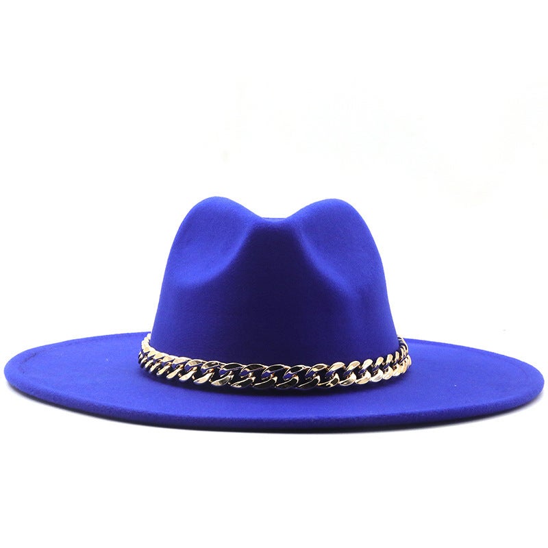 Fedora Hat Women European Pearl Jazz Church Winter Hat - Image 4