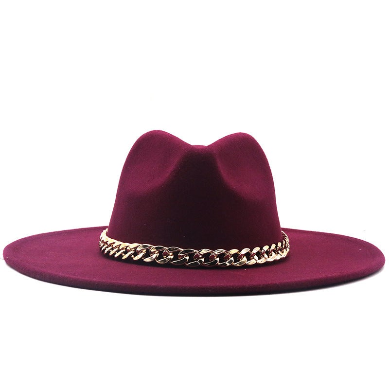 Fedora Hat Women European Pearl Jazz Church Winter Hat - Image 3