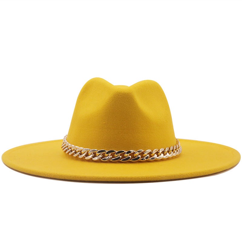 Fedora Hat Women European Pearl Jazz Church Winter Hat - Image 1