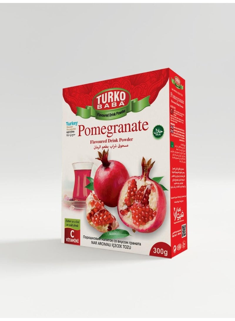 Pomegranate flavoured drink powder