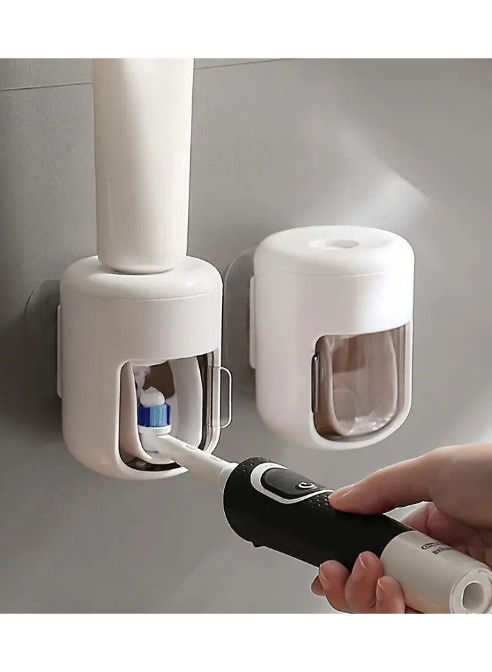 Goolsky Automatic Toothpaste Dispenser - Wall Mounted, No Mess, Easy Squeeze, Space Saving, Bathroom Essential - Perfect for Home, Dormitory, and Travel - Image 2