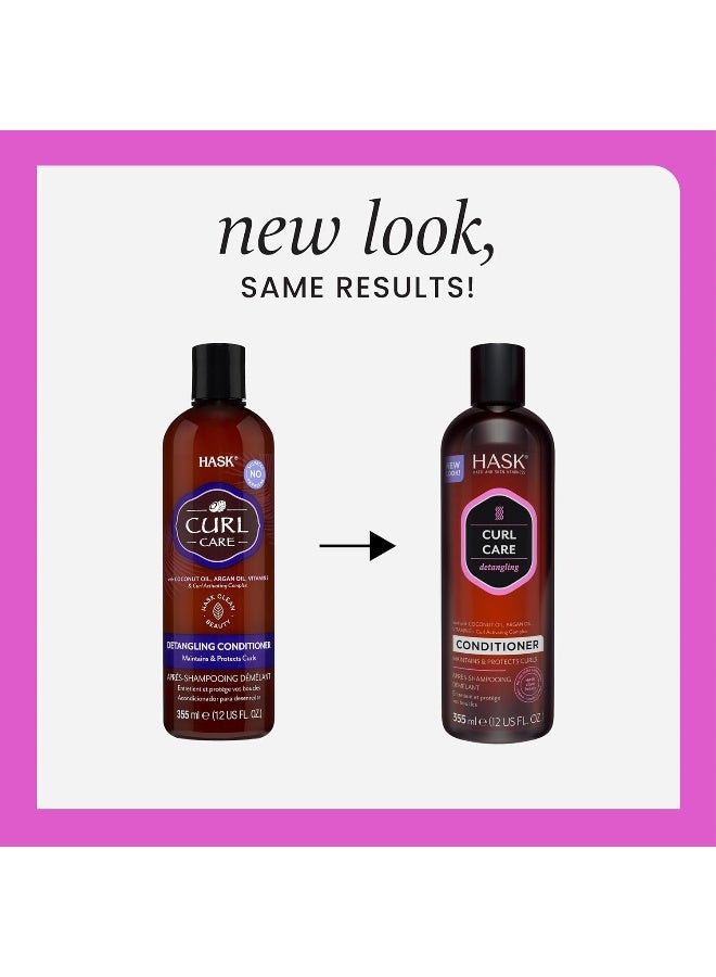 HASK CURL CARE Shampoo + Conditioner Set Coconut and Argan Oil - Image 2