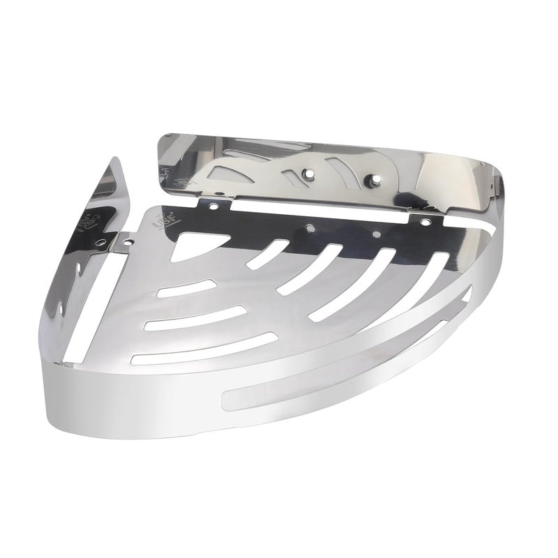 Driven Premium Stainless Steel Bathroom Corner Shelf/Kitchen Shelf/Bathroom Shelf and Rack/Wall Storage Shelf/Bathroom Accessories (Chrome Finish, Pack of 2) - Image 4