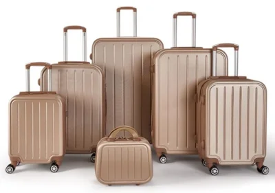 LIMRA A travel bag set consisting of 6 luggage bags Gold color, size 32"/28"/24"/20"/16"/12 inches