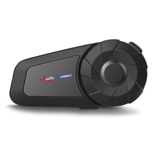 MAXTO Motorcycle Bluetooth Headset, MX1 2-Riders 800M universal Intercom Communication Systems, HiFi Stereo Sound/IPX6 Waterproof/Call Music Control, Motorcycle Helmet Speaker-Intercom-Headset(1 pack) - Image 1