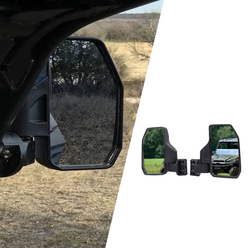 Utv Side Mirror: 4 X 7.2 In Shatterproof Tempered Glass - Foldable Adjustable Clear Visibility Off Road Mirror For Utv With 1 5/8in To 2 In Round Tube Roll Cage - Image 4