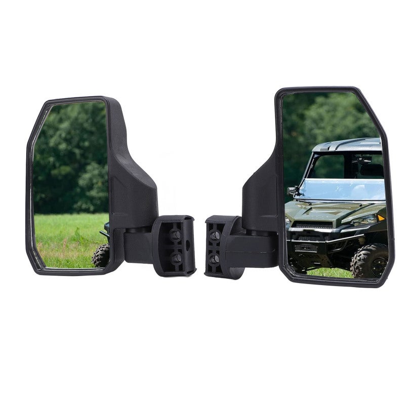Utv Side Mirror: 4 X 7.2 In Shatterproof Tempered Glass - Foldable Adjustable Clear Visibility Off Road Mirror For Utv With 1 5/8in To 2 In Round Tube Roll Cage - Image 2