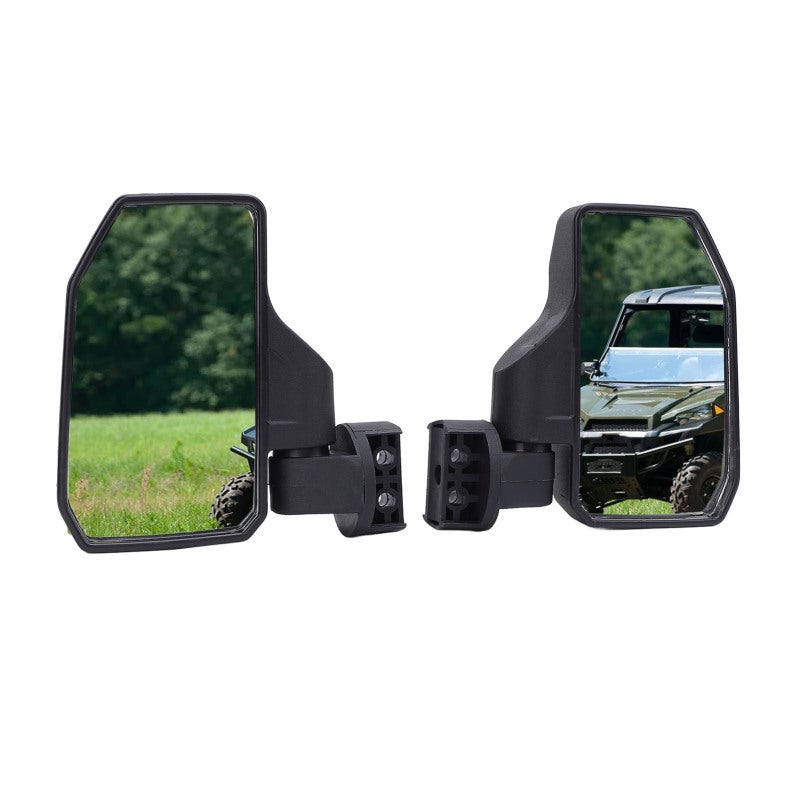 Utv Side Mirror: 4 X 7.2 In Shatterproof Tempered Glass - Foldable Adjustable Clear Visibility Off Road Mirror For Utv With 1 5/8in To 2 In Round Tube Roll Cage - Image 1