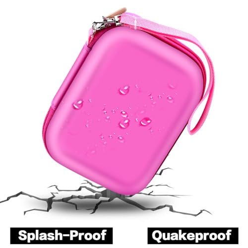 PAIYULE Kids Camera Case for VTech KidiZoom Creator Cam HD Video Camera for Makolle Selfie Camera for KODAK Printomatic Instant Print Cameras, Carrying Storage Bag Holds Tripod Accessories(Box Only)-Pink - Image 5