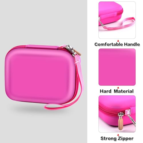 PAIYULE Kids Camera Case for VTech KidiZoom Creator Cam HD Video Camera for Makolle Selfie Camera for KODAK Printomatic Instant Print Cameras, Carrying Storage Bag Holds Tripod Accessories(Box Only)-Pink - Image 4
