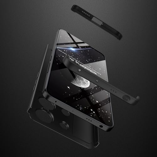 Kapa Double Dip Full 360 Protection Back Case Cover for Redmi Note 13 Pro (5G) (Black) - Image 5