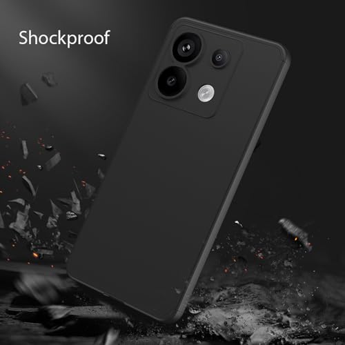 Kapa Double Dip Full 360 Protection Back Case Cover for Redmi Note 13 Pro (5G) (Black) - Image 3
