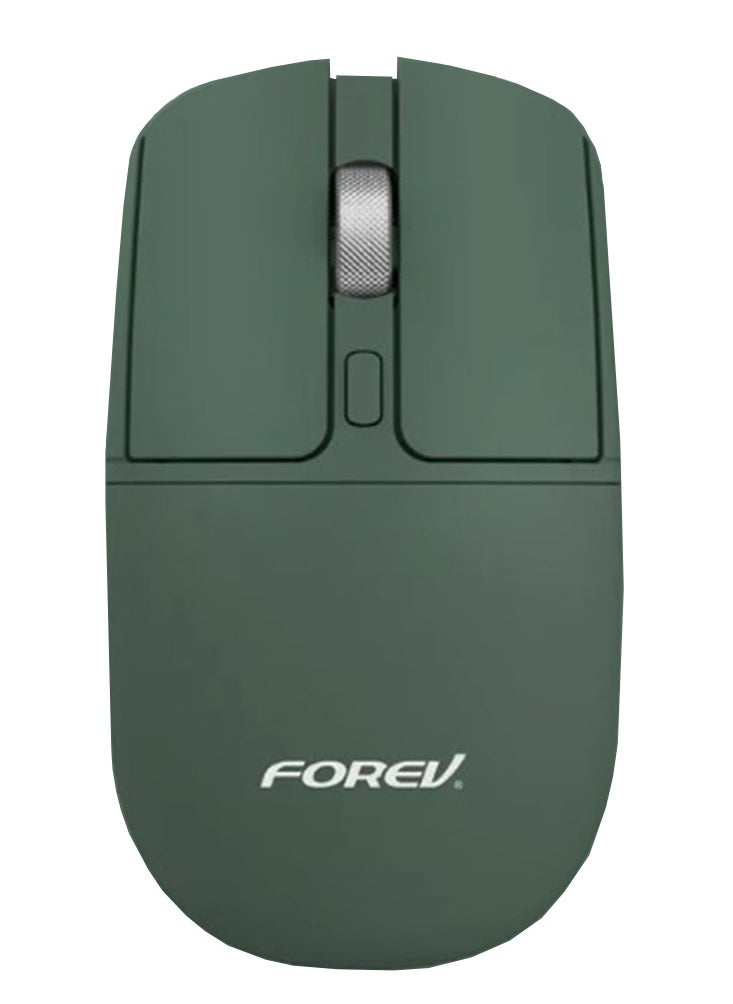 فوريف ماوس مكتب لاسلكي FV-386 – 4 أزرار صامتة 2.4 جيجا هرتز، مدى 10 متر – تصميم بكرة غير قابلة للانزلاق 1600 نقطة في البوصة، أخضر  - Image 1