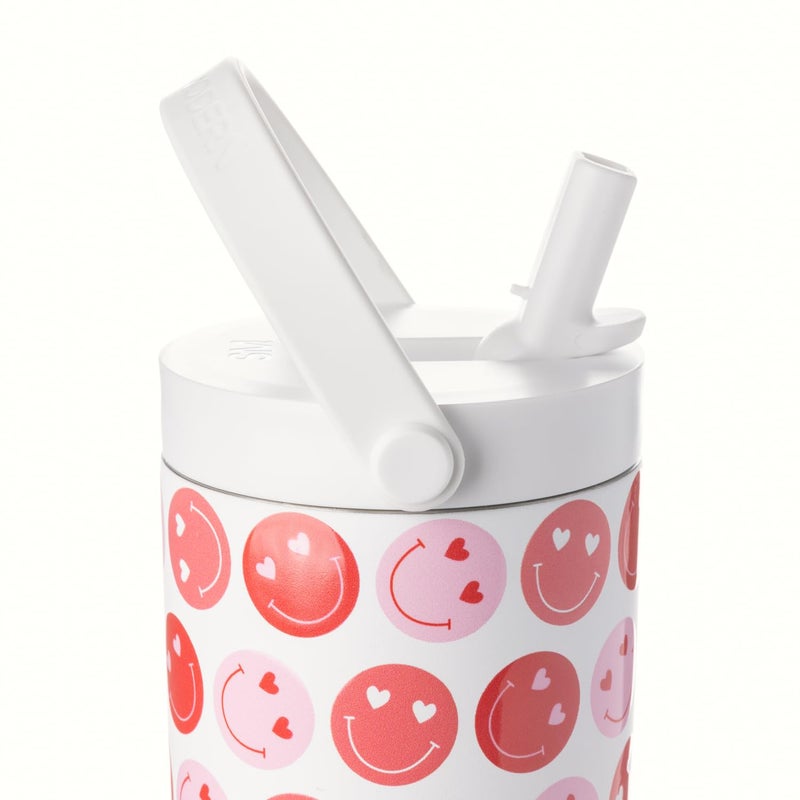 Simple Modern Simple Modern Valentine's Day Trek Pivot | 24oz Kids Flip Straw Tumbler with Handle & Silicone Boot | Gifts for Kids | Insulated Water Bottle Stainless Steel Cup | School Travel Jug | Happy Heart Eyes - Image 3