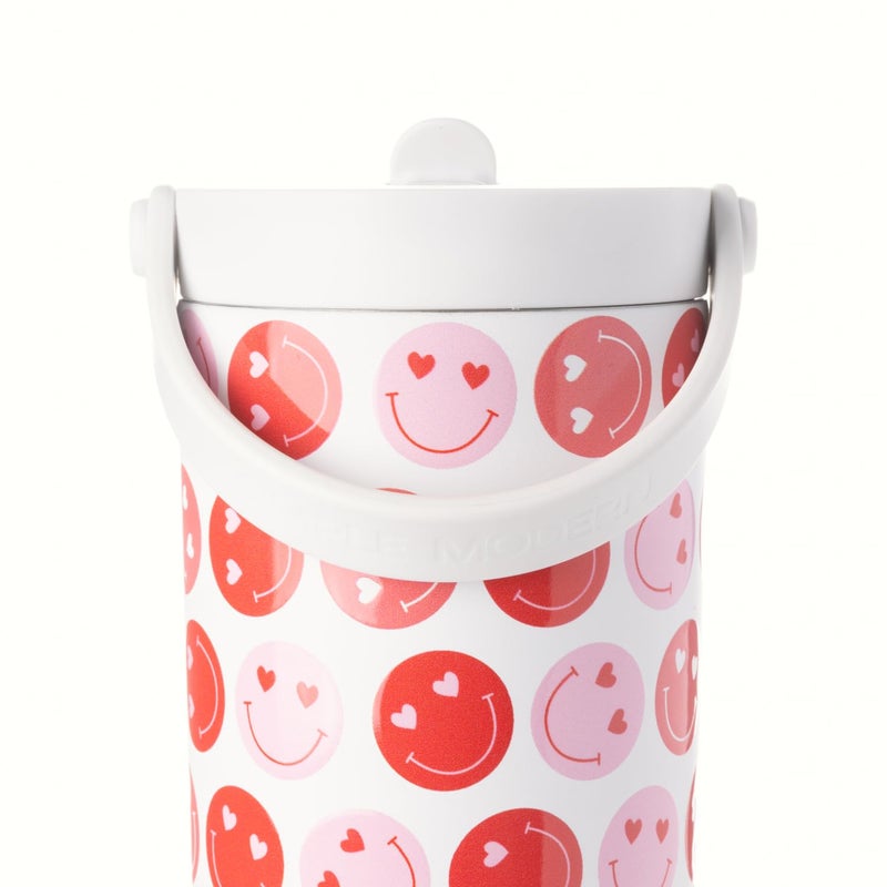 Simple Modern Simple Modern Valentine's Day Trek Pivot | 24oz Kids Flip Straw Tumbler with Handle & Silicone Boot | Gifts for Kids | Insulated Water Bottle Stainless Steel Cup | School Travel Jug | Happy Heart Eyes - Image 5