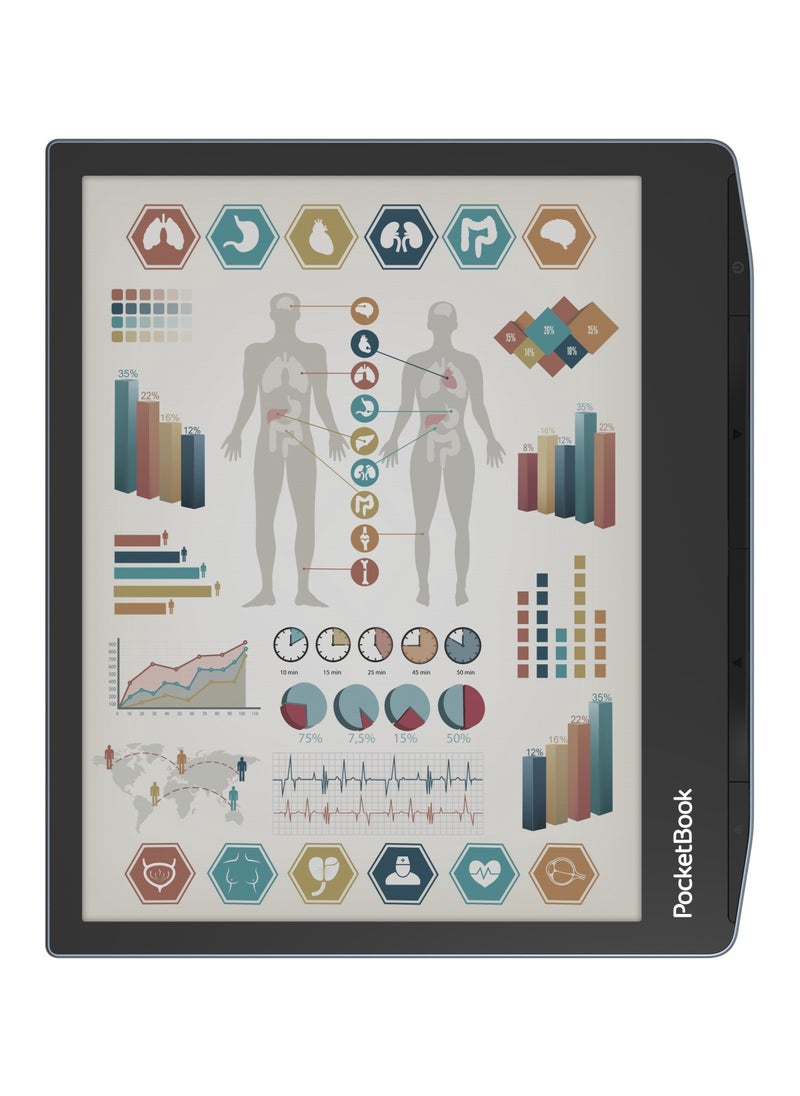 PocketBook - ERA COLOR E-READER | Eye-Friendly 7'' E-Ink Kaleido 3 Touch-Screen | Audio-Book & E-Book Reader | Waterproof | Text-to-Speech Function | Built-in Speaker | WiFi & Bluetooth - Stormy Sea - Image 1