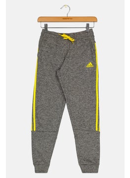 Adidas Kids Boy Sportswear Fit Brand Logo Outdoor Sweatpants, Grey  - Image 1