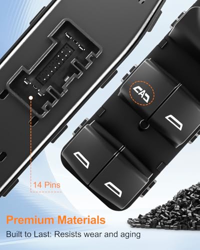 QAGGUM Master Power Window Switch Fit for Select Buick Chevrolet GMC 2016-2025 Models, Front Driver Side Door Window Control Switch Replace 84699725 23308155 84139693 84513464 - Image 2