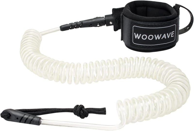 WOOWAVE SUP Leash 11 Foot Coiled Stand Up Paddle Board Surfboard Leash Stay on Board Ankle Strap with Waterproof Wallet/Phone Case - Image 1