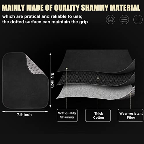 Charniol 8 Pcs Bowling Shoe Protector Covers Seesaw Microfiber Ball Polisher Towel Sanding Pads with Storage Bag Bowling Accessory Kit for Sport Equipment - Image 3