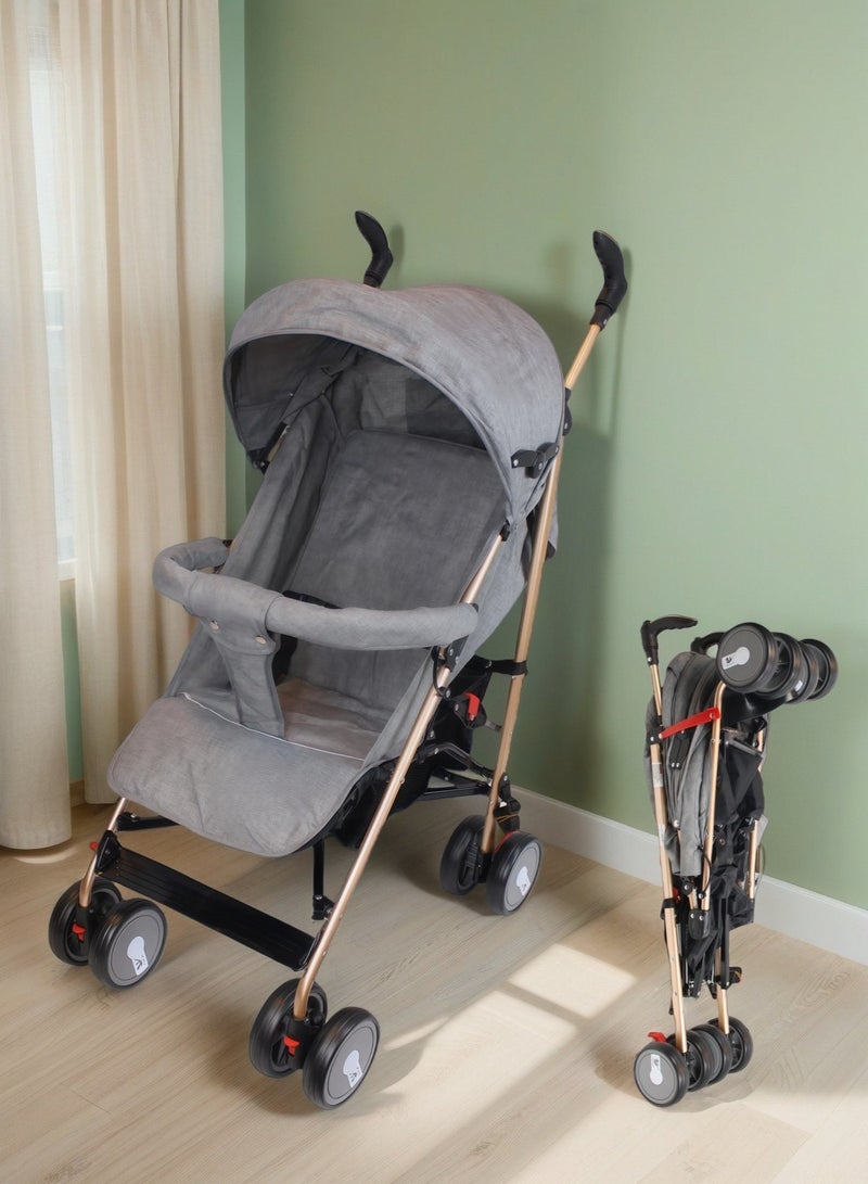 EASY FUTURE Foldable Ultra Lightweight Travel Stroller Umbrella Foldable Design Absorbent Multi Position Reclining Seat Adjustable Canopy Foldable Storage Basket NO.1103 - Image 1