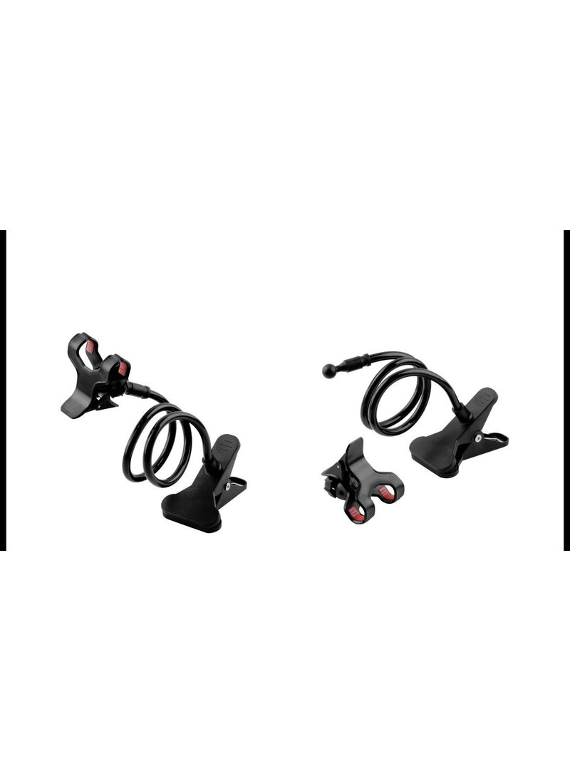 Durbuldum - Acrobat Phone Holder Spiral Body Pivoting Head - Black - Image 1