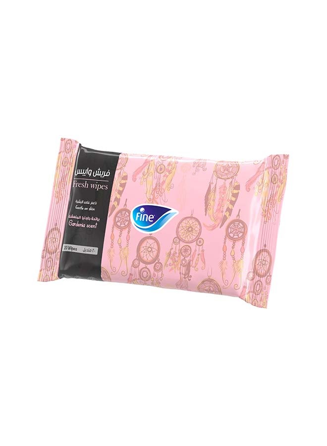 Fine Fresh Wipes Gardenia And Tropical 20 Count - Image 2