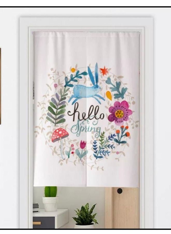 fashionhome Beautiful Flowers and Plants Printed Shower Curtain - Image 4