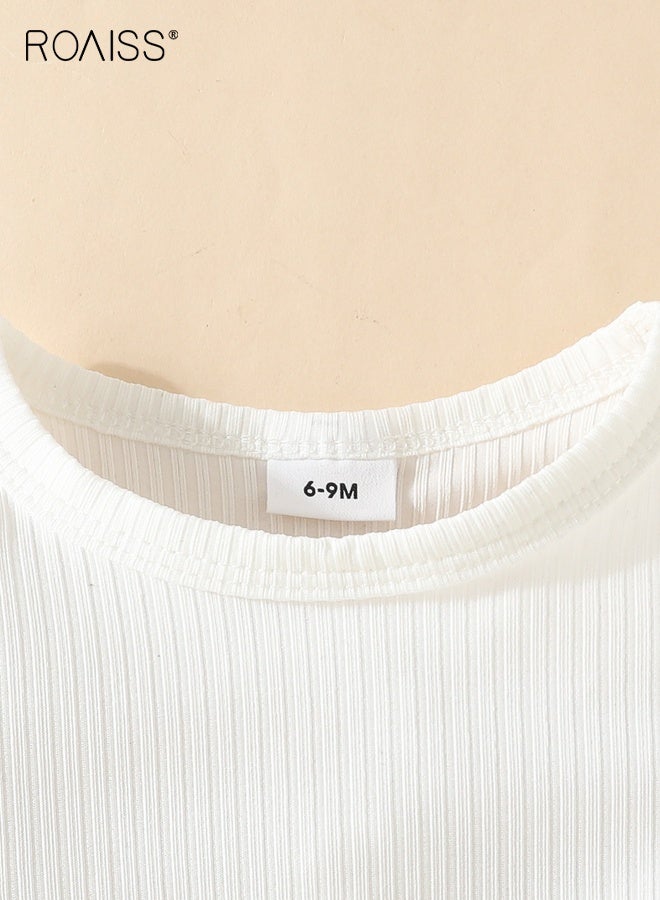 roaiss 3PCS Baby Girl Clothes Set, Stylish Outfit with Bowknot Top, Plaid Shorts and Beret, Long Sleeve Top and Short Pants Set with Hat, Suitable for Wedding Ceremonies, Performances and Outdoor Activities - Image 5