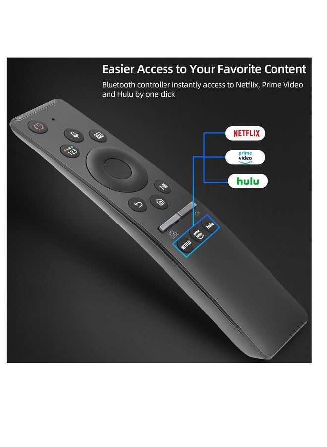 راكسوم جهاز تحكم عن بعد صوتي عالمي لتلفزيون سامسونج الذكي LED QLED 4K 8K UHD كريستال إطار HDR منحني تلفزيونات ذكية، مع أزرار اختصار لـ Netflix، Prime Video، Hulu - Image 3