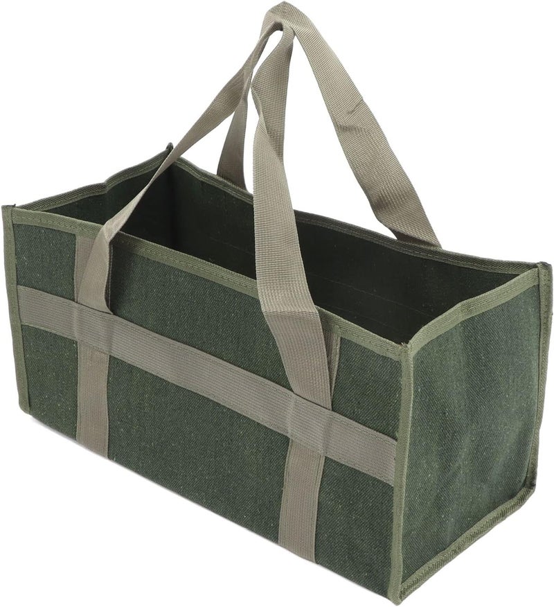 Wide Mouth Tool Bag, Large Capacity Canvas Storage, 29 X 17 X 17cm, OD Green - Waterproof Wear, Portable Hand Carry, Ideal for Electricians and Mechanics (084#-5) - Image 1