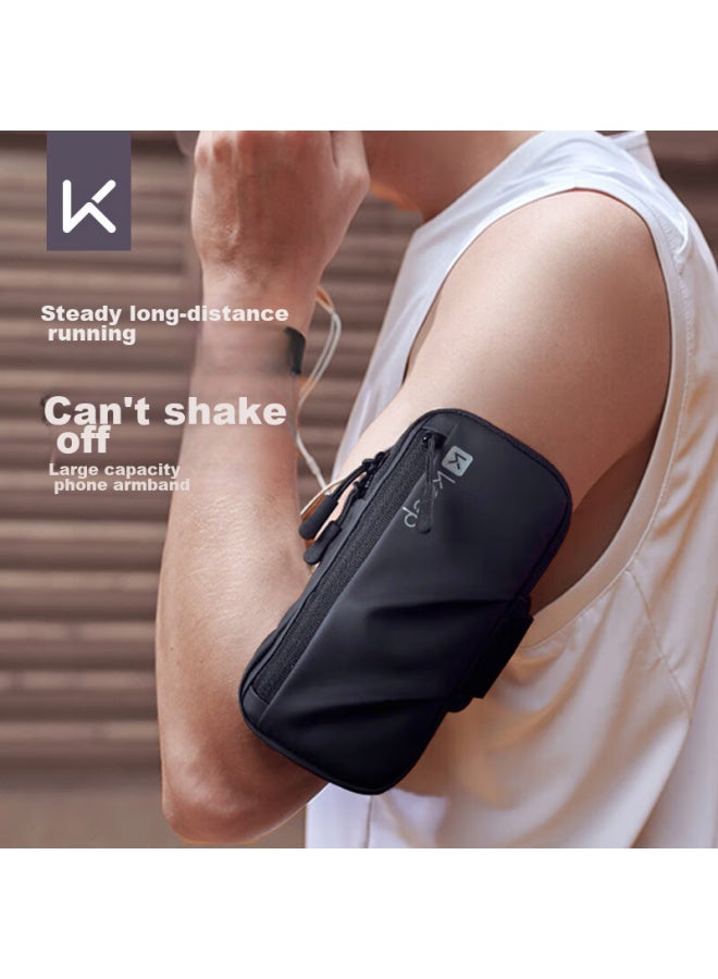 Keep Keep Running Armband Phone Holder For Men And Women, Sports Arm Sleeve, Fitness Cycling Equipment, Water-resistant, Large Capacity, Universal - Image 1
