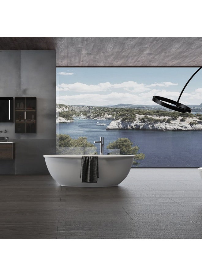 DANUBE HOME Milano Voyager Freestanding Bath Tub â€“ Luxury Modern Acrylic Soaking Bathtub | Deep Comfort, Elegant Design, Easy to Clean, Space-Saving for Bathroom L 170 X W 85 X H 55 - Image 5