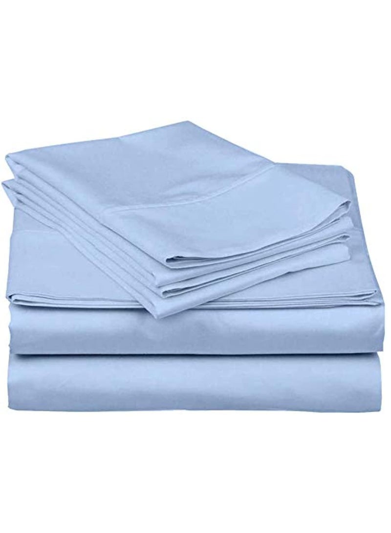 Classic 4-Piece King Bed Sheet Set – Deep Pocket Fitted Sheet & Pillowcases