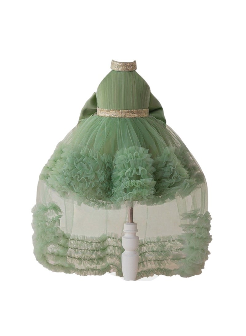 D'Daniela Ruffled Tulle Dress - Image 1