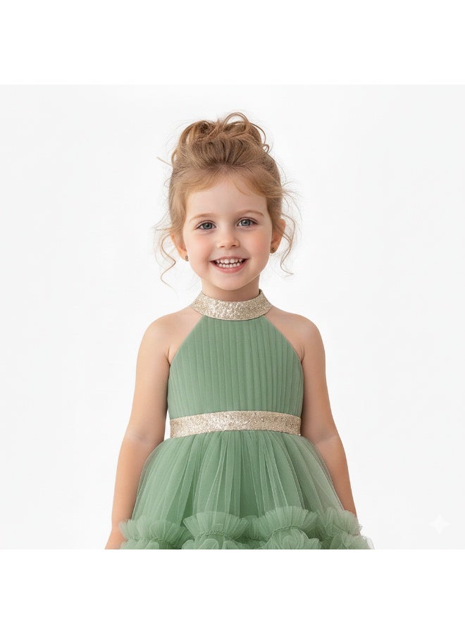 D'Daniela Ruffled Tulle Dress - Image 2